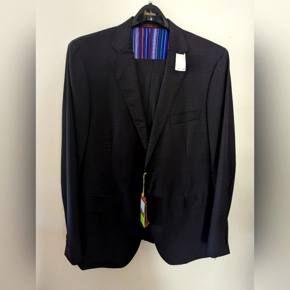 Etro Blue Suit 46R Italy - Picture 1 of 7
